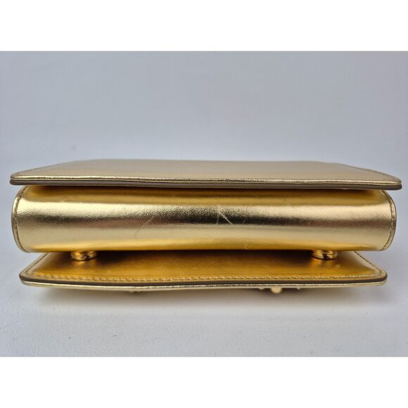 Dolce & Gabbana DG Girls Metallic Gold Phone Case Shoulder Bag - Picture 6 of 9
